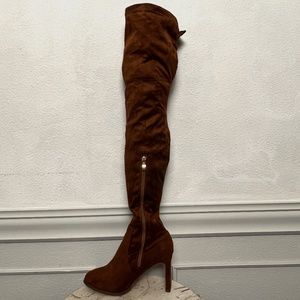 Camel Thigh High Boots